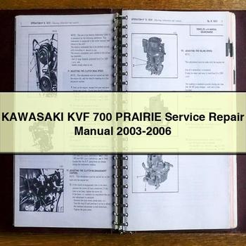 Manual de servicio y reparación de la motocicleta Kawasaki KVF 700 PRAIRIE 2003-2006