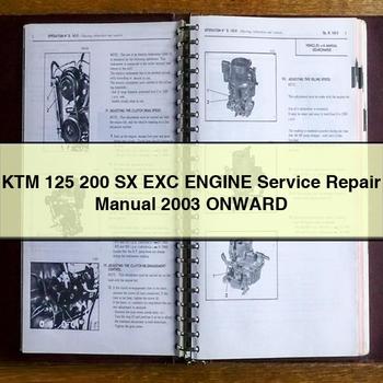 KTM 125 200 SX EXC Engine Service Repair Manual 2003 Onward