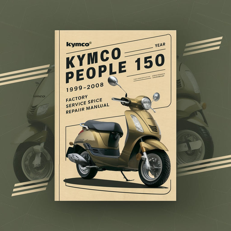 Manuel de réparation et d'entretien d'usine Kymco People 150 1999-2008