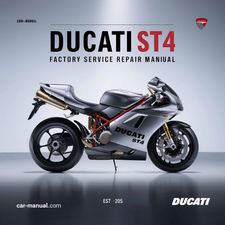 Manual de reparación y servicio de fábrica de Ducati ST4 2000-2005