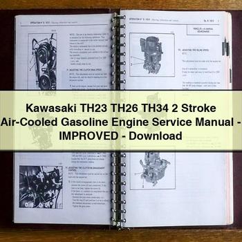 Kawasaki TH23 TH26 TH34 2 Stroke Air-Cooled Gasoline Engine Service Repair Manual-Improved-PDF