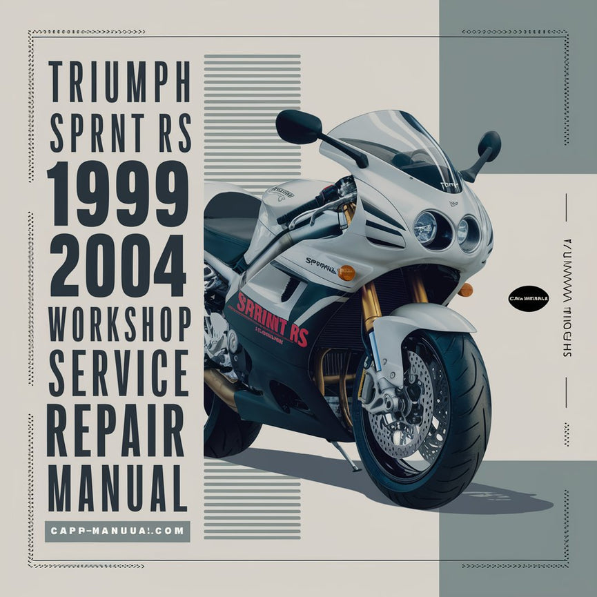 Manual de reparación y servicio del taller Triumph Sprint RS 1999-2004