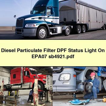 Témoin d'état du filtre à particules diesel DPF allumé EPA07 sb4921