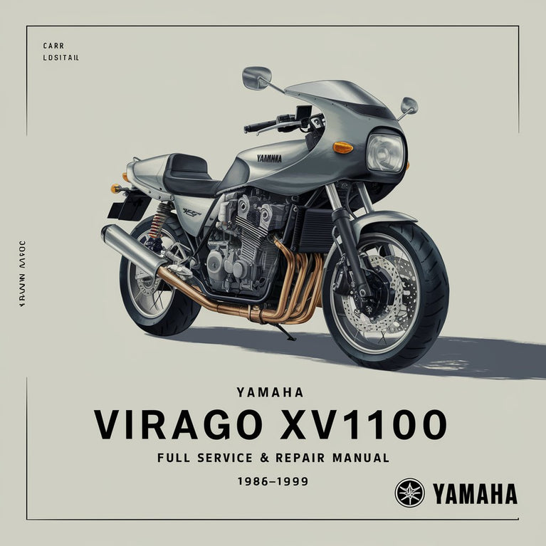 Manuel complet de réparation et d'entretien Yamaha VIRAGO XV1100 1986-1999