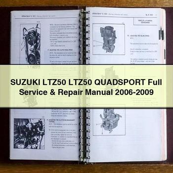 Manual de servicio y reparación completo Suzuki LTZ50 LTZ50 QUADSPORT 2006-2009