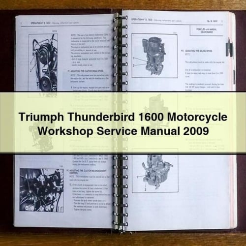 Triumph Thunderbird 1600 Motorcycle Workshop Service Manual 2009 PDF Download