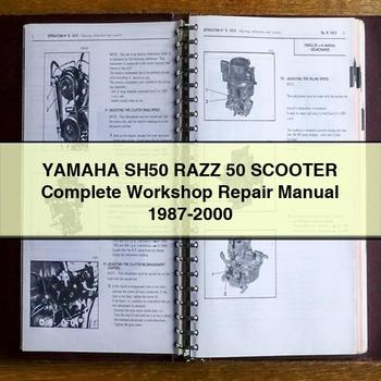 Yamaha SH50 RAZZ 50 Scooter Complete Workshop Repair Manual 1987-2000