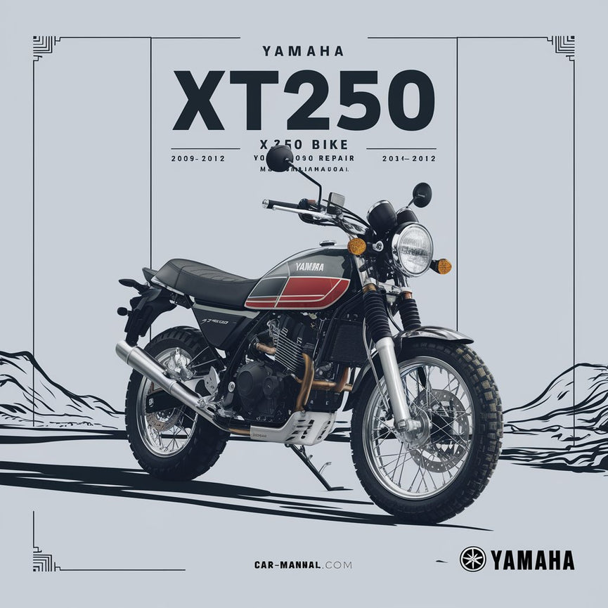 Yamaha XT250 XT 250 BIKE 2008-2012 Workshop Repair Manual