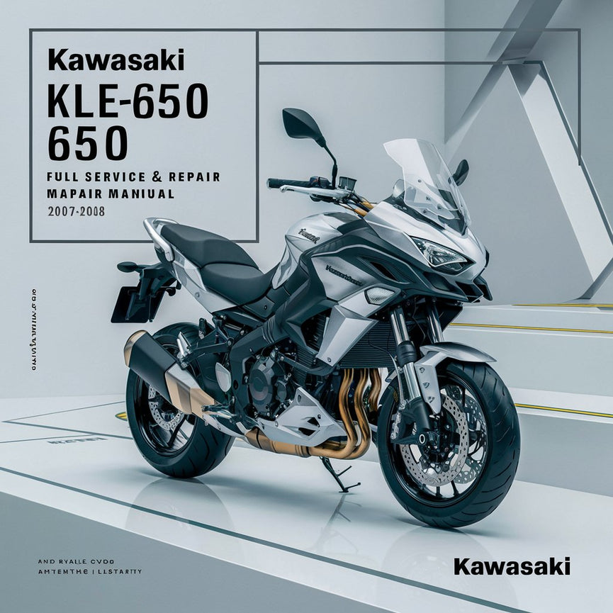 Manual de servicio y reparación completo de la Kawasaki KLE650 VERSYS 650 2007-2008