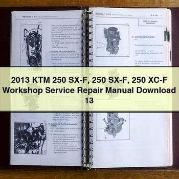 Manual de reparación y servicio del taller KTM 250 SX-F 250 SX-F 250 XC-F 2013 13