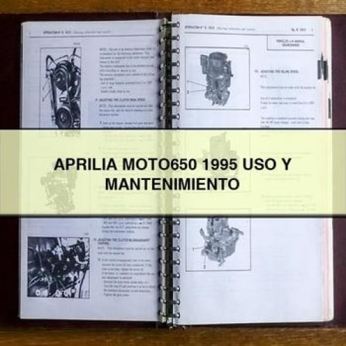 APRILIA MOTO650 1995 UTILISATION ET MANTENIMIENTO