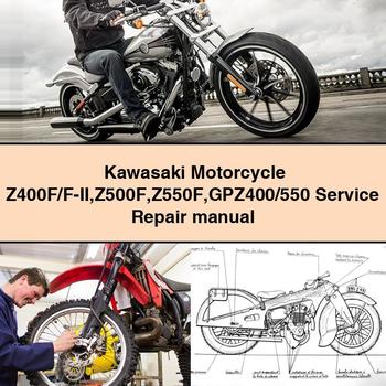 Kawasaki Motorcycle Z400F/F-II Z500F Z550F GPZ400/550 Service Repair Manual