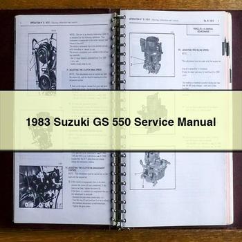 Manual de servicio y reparación de Suzuki GS 550 1983