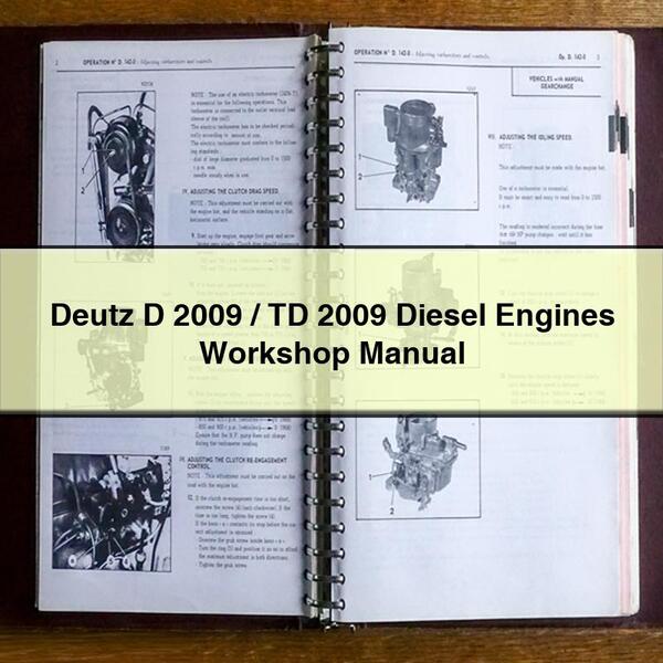 Deutz D 2009/TD 2009 Diesel Engines Workshop Manual