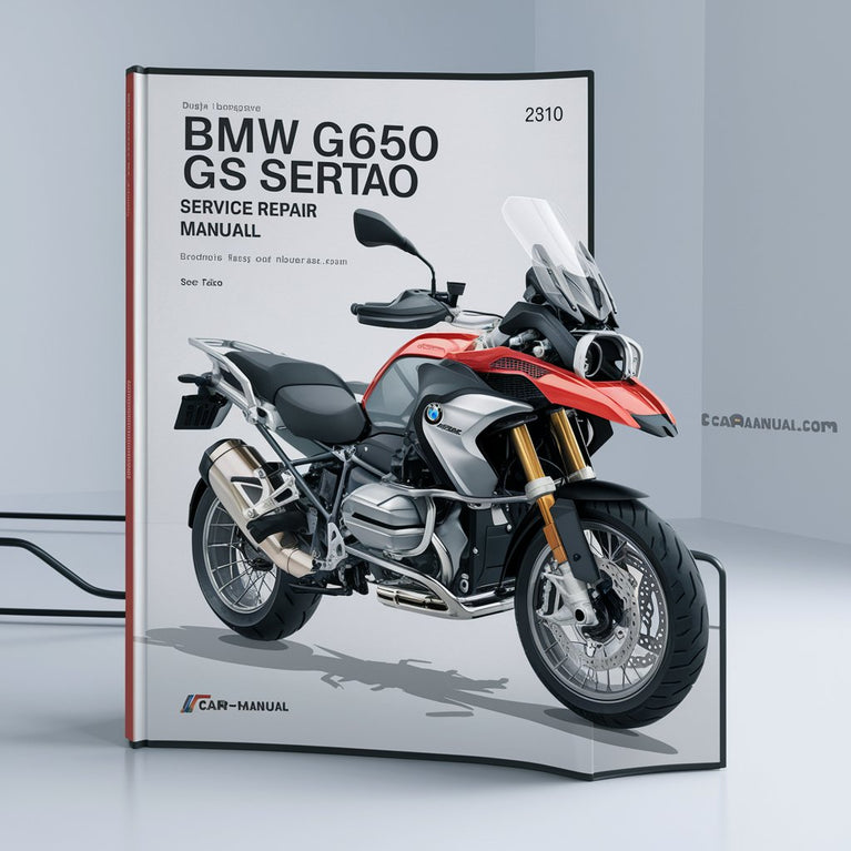 Manuel de réparation et d'entretien de la BMW G650 GS Sertao