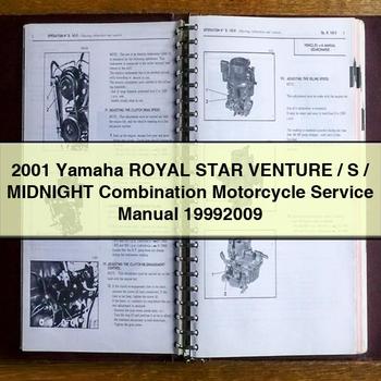 2001 Yamaha ROYAL STAR Venture/S/MIDNIGHT Combination Motorcycle Service Repair Manual 19992009