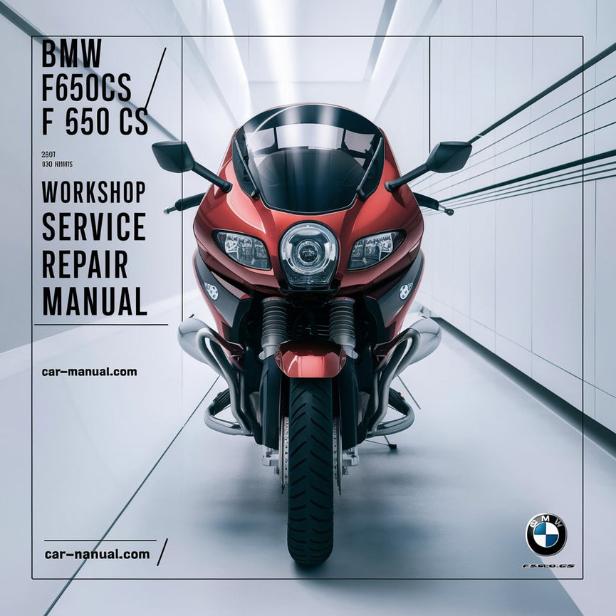 BMW F650CS/F 650 CS Workshop Service Repair Manual