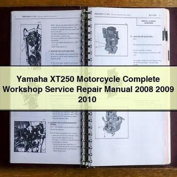 Manual completo de reparación y servicio de taller de la motocicleta Yamaha XT250 2008 2009 2010