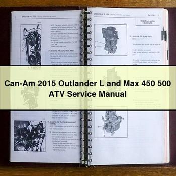 Can-Am 2015 Outlander L and Max 450 500 ATV Service Repair Manual