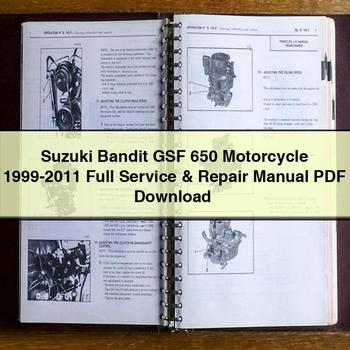 Suzuki Bandit GSF 650 Motorcycle 1999-2011 Full Service & Repair Manual