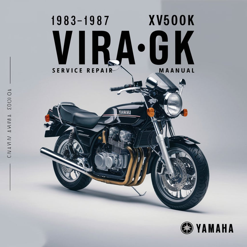 Manuel de réparation et d'entretien Yamaha XV500K Virago 1983-1987 (aperçu gratuit, parfait pour le bricoleur)