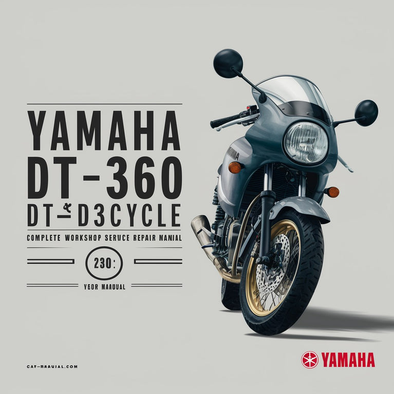 Manual completo de reparación y servicio de taller de motocicletas Yamaha DT250 DT360 DT-250-360