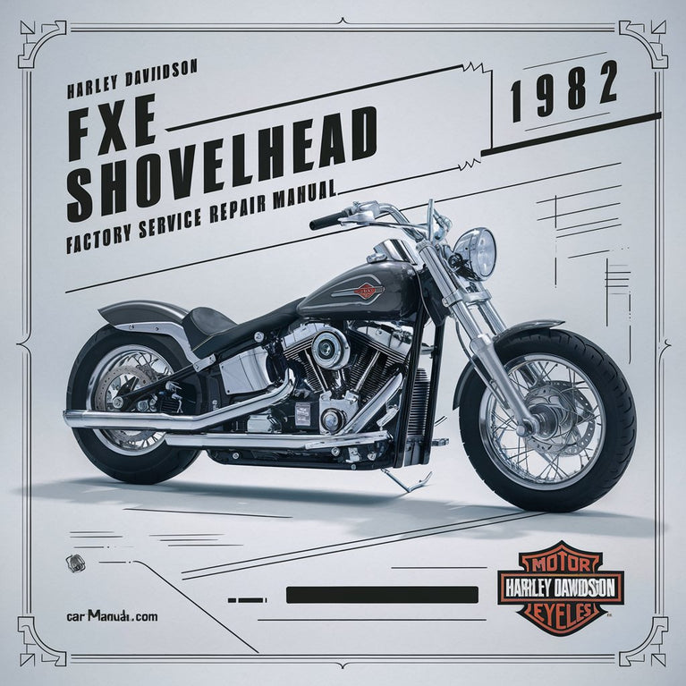 Manual de servicio de fábrica de Harley Davidson FXE Shovelhead 1982