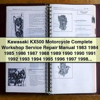 Kawasaki KX500 Motorcycle Complete Workshop Service Repair Manual 1983-2004