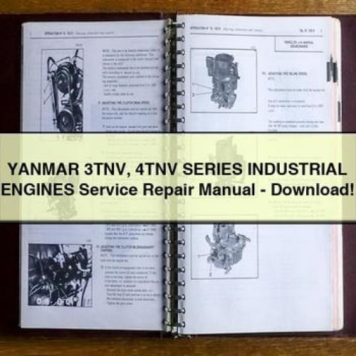 YANMAR 3TNV 4TNV Series INDUSTRIAL EngineS Service Repair Manual - Download PDF