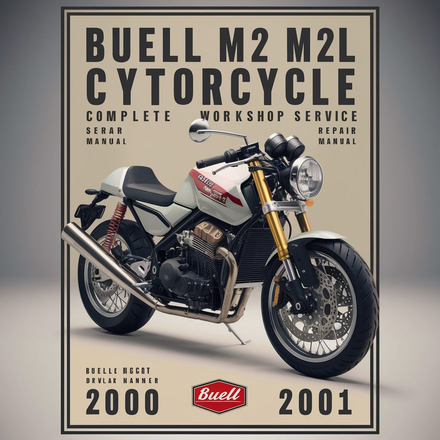 Manuel de réparation et d'entretien complet de la moto Buell M2 M2L Cyclone 2000 2001