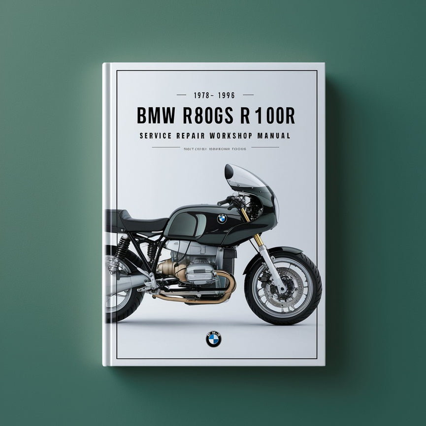 Manuel d'atelier de réparation et d'entretien BMW R80GS R100R 1978-1996