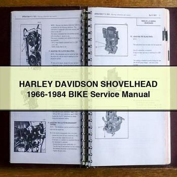 Manual de reparación y servicio de la motocicleta HARLEY DAVIDSON SHOVELHEAD 1966-1984