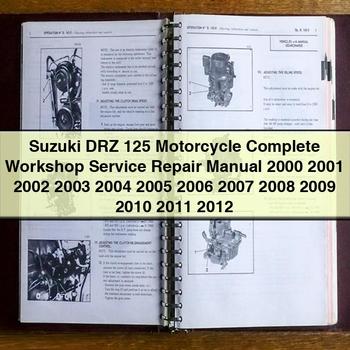 Suzuki DRZ 125 Motorcycle Complete Workshop Service Repair Manual 2000 2001 2002 2003 2004 2005 2006 2007 2008 2009 2010 2011 2012