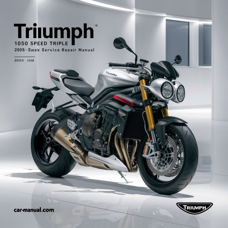 Manual de servicio y taller de la Triumph 1050 Speed ​​Triple 2005-2010