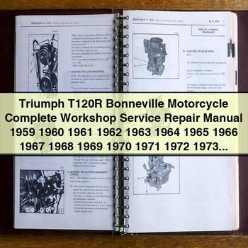 Triumph T120R Bonneville Motorcycle Complete Workshop Service Repair Manual 1959 1960 1961 1962 1963 1964 1965 1966 1967 1968 1969 1970 1971 1972 1973 1974