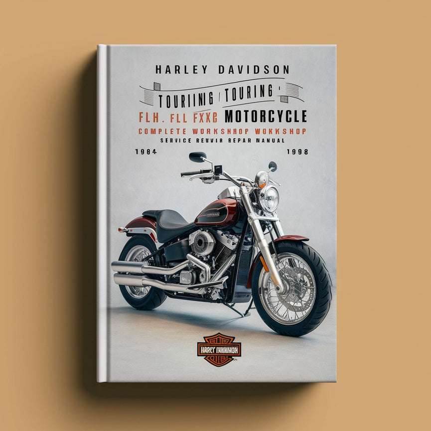 Manuel de réparation et d'entretien complet de la moto Harley Davidson Touring FLH FLHT FXR FXWG 1984 1985 1986 1987 1988 1989 1990 1991 1992 1993 1994 1995 1996 1997 1998