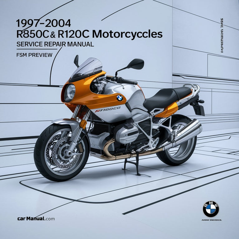 Manuel d'entretien des motos BMW R850C et R1200C 1997-2004 (aperçu FSM)