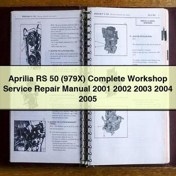 Aprilia RS 50 (979X) Complete Workshop Service Repair Manual 2001 2002 2003 2004 2005