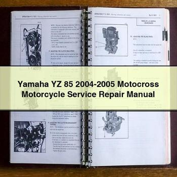 Manual de reparación y servicio de motocicletas de motocross Yamaha YZ 85 2004-2005