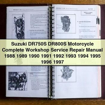 Suzuki DR750S DR800S Motorcycle Complete Workshop Service Repair Manual 1988 1989 1990 1991 1992 1993 1994 1995 1996 1997