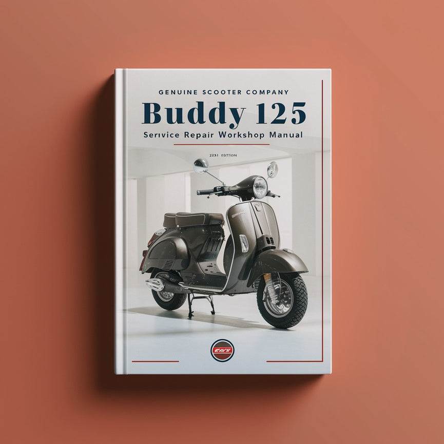 Manual de taller y reparación del modelo Buddy 125 de Scooter Company original