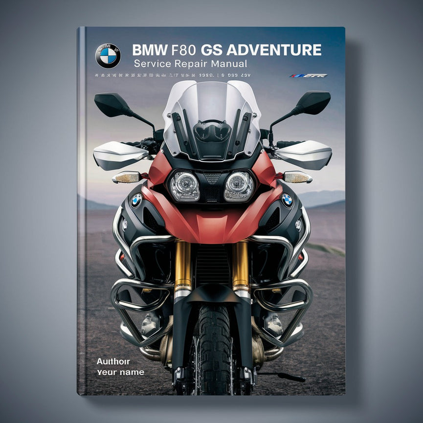 Manual de servicio y reparación de BMW F800 GS Adventure (2013)