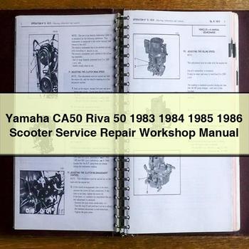 Yamaha CA50 Riva 50 1983 1984 1985 1986 Scooter Service Repair Workshop Manual