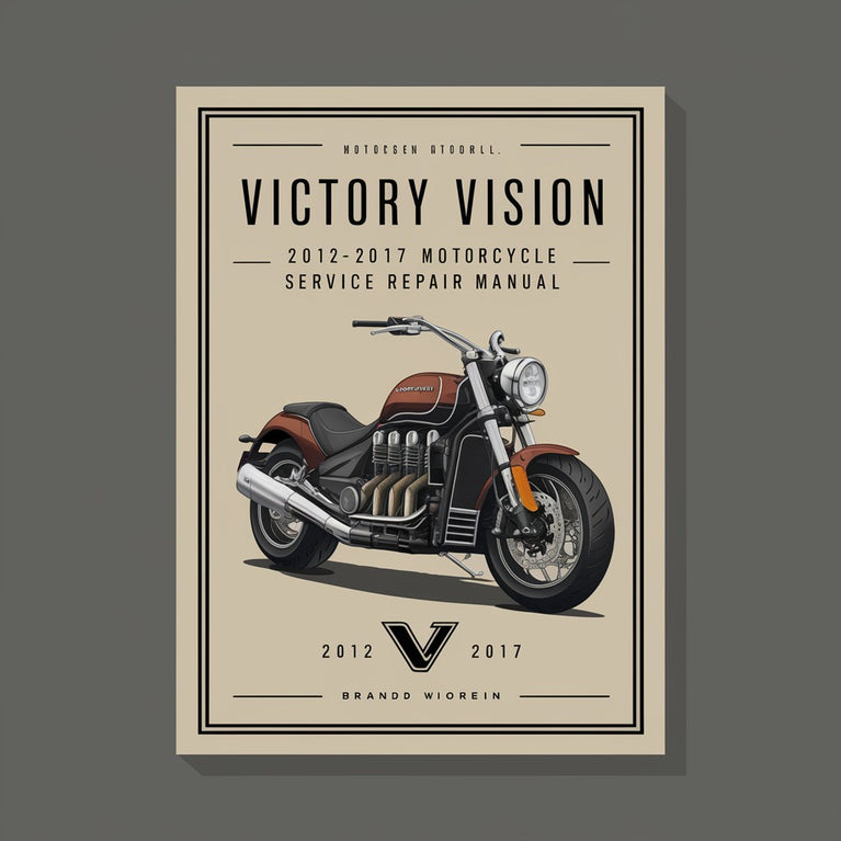 Manuel de réparation et d'entretien de la moto Victory Vision 2012-2017