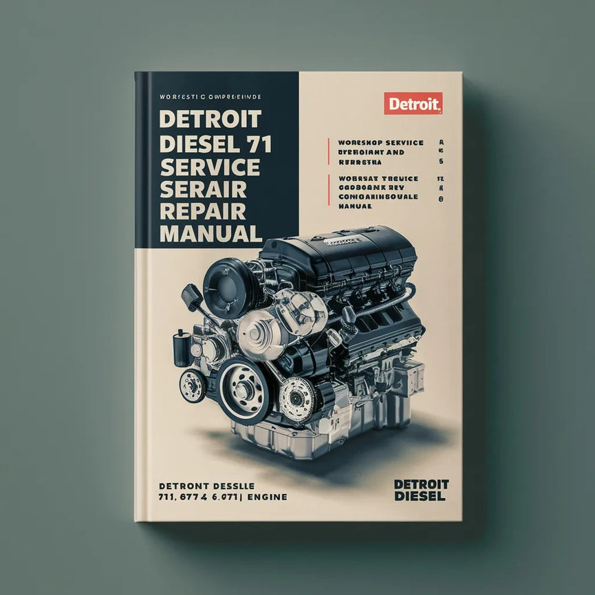 Detroit Diesel Series 71 8V71TA 6-71 6V71 Engine Complete Workshop Service Repair Manual