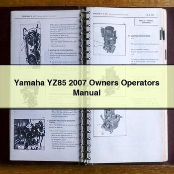 Yamaha YZ85 2007 Owners Operators Manual