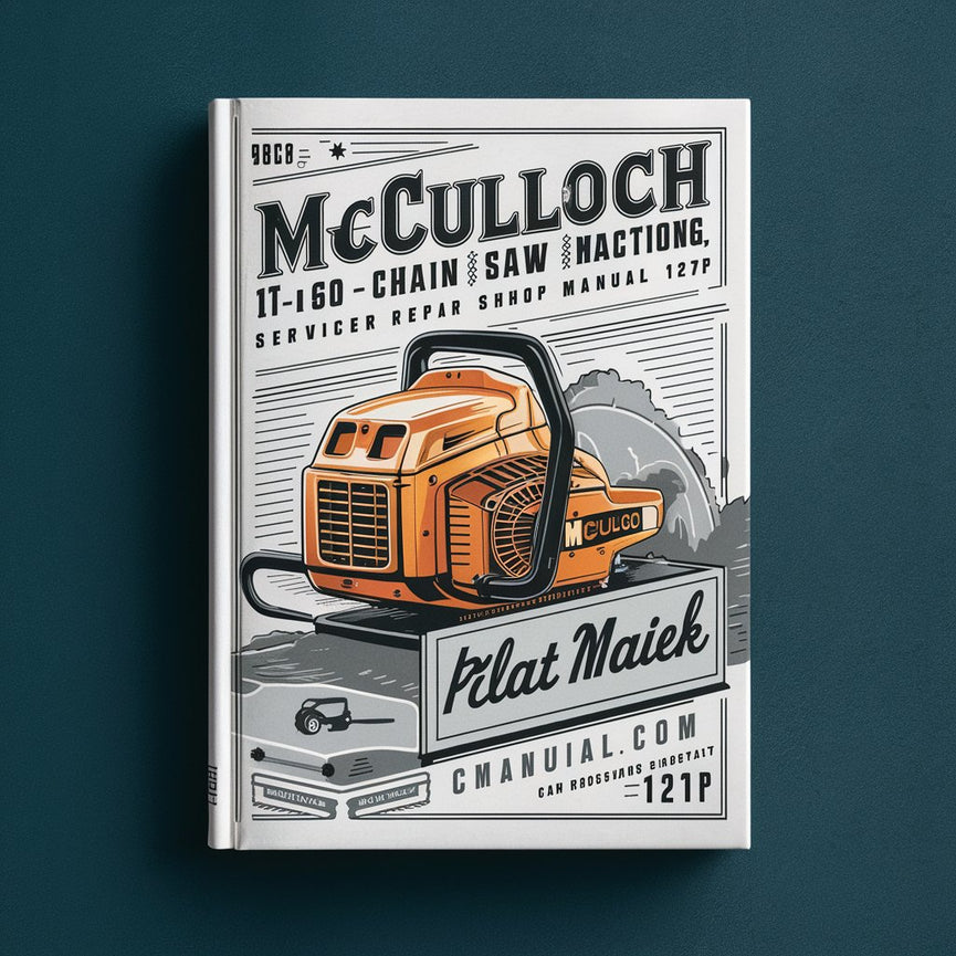 Manual de taller de reparación y mantenimiento de la motosierra McCulloch 1-60, 127 páginas