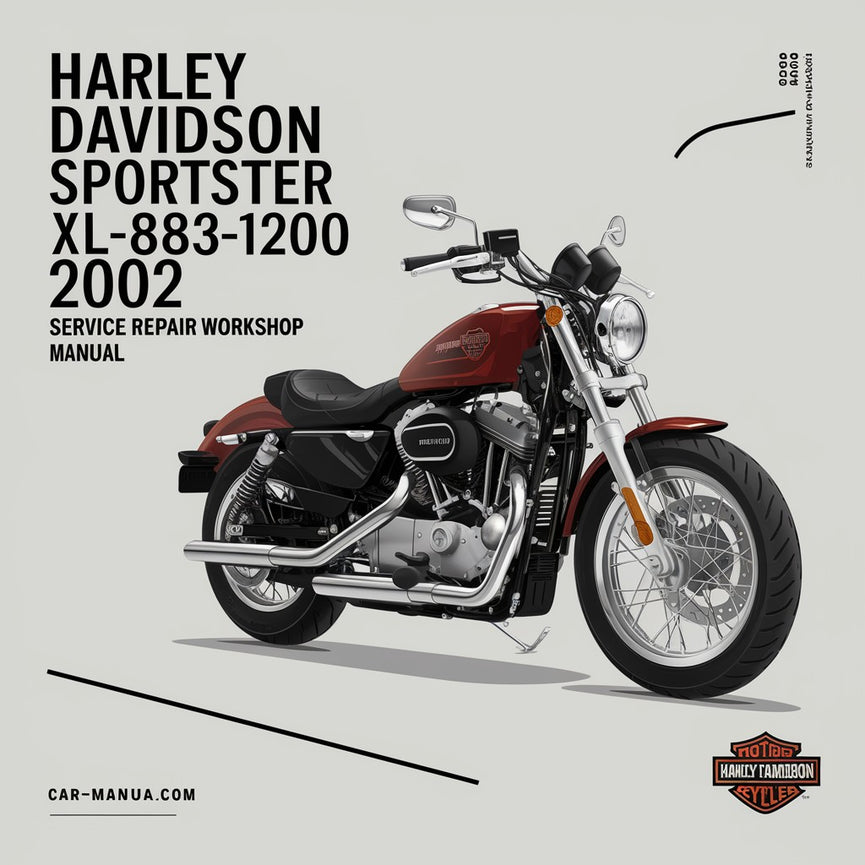 Manual de taller y reparación de Harley Davidson Sportster XLH XL-883-1200 2002