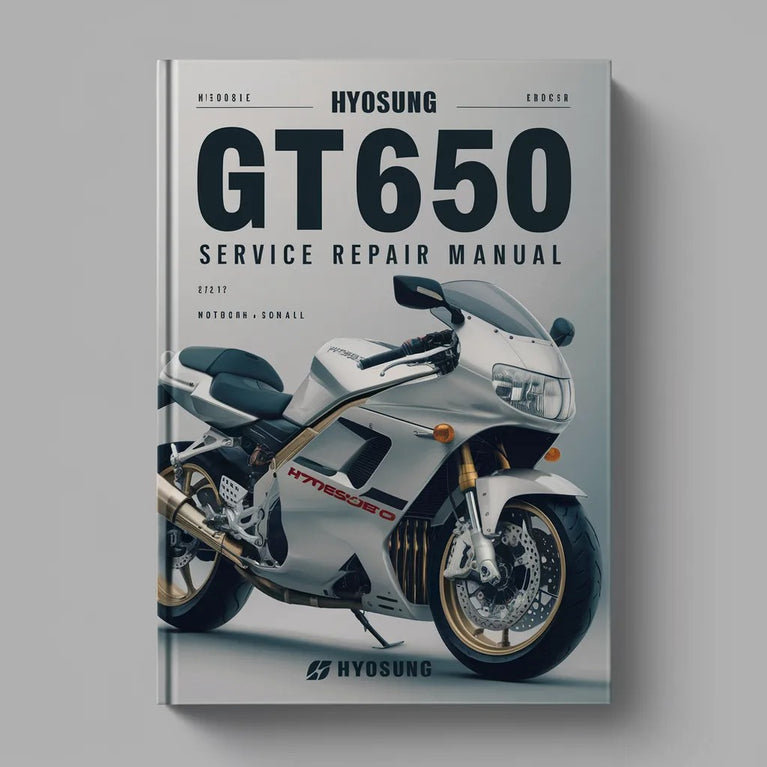 Manual de servicio y reparación de Hyosung GT650