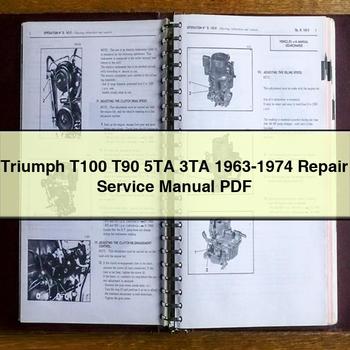 Triumph T100 T90 5TA 3TA 1963-1974 Repair Service Manual